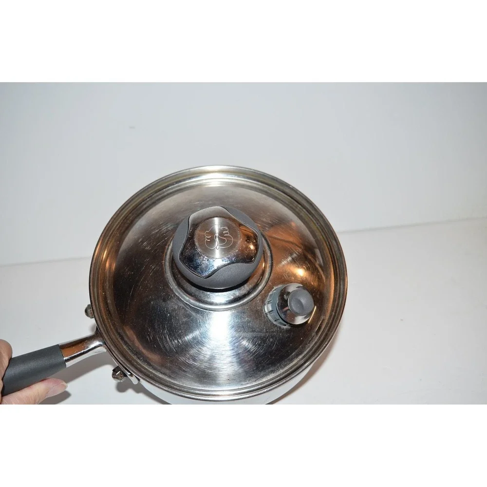 Royal Prestige 2 Qt Sauce Pan Lid T-304 Surgical Stainless Steel 9-ply Italy